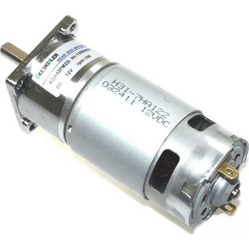 Keskinler 12V 150Rpm 42mm Redüktörlü Flanşlı Uzun Dc Motor Fiyatı