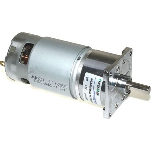Keskinler 12V 150Rpm 42mm Redüktörlü Flanşlı Uzun Dc Motor Fiyatı
