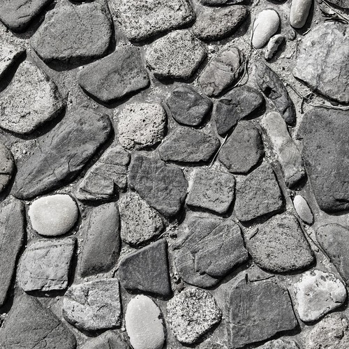 Artwall Gri Füme Asimetrik Yuvarlak Doğal Taş Duvar Kağıdı Fiyatı