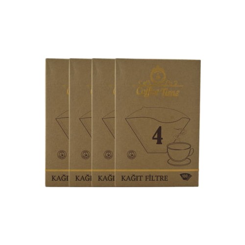 Coffee Time Filtre Kahve Kağıdı 4 Numara4�Lü Set 400 Lü Fiyatı