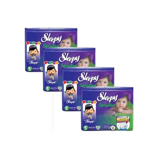 Sleepy Sensitive Bebek Bezi 5+ Beden Junior Plus Jumbo Paket Fiyatı