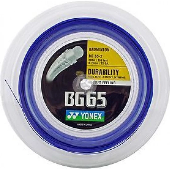 Yonex Bg 65-2 Badminton Kordajı Mavi (200M)