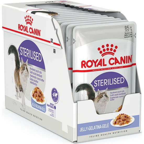 Royal Canin Jelly Sterilised Kısırlaştırılmış Yaş Kedi Maması 85 Gr x  12