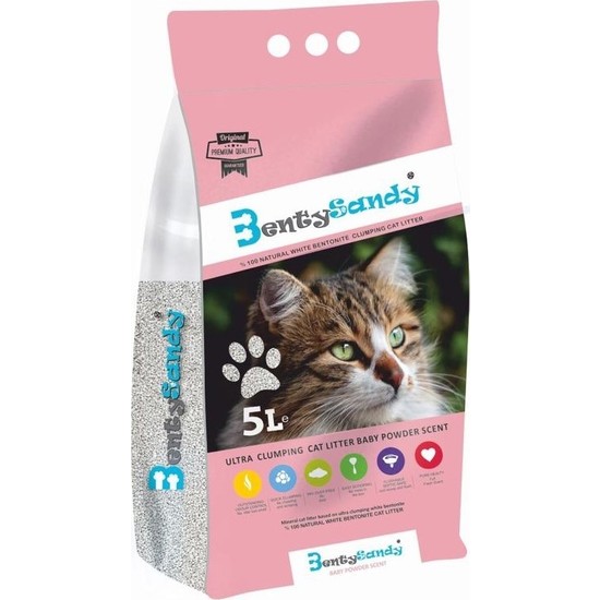 Benty Sandy Ultra Topaklaşan Kedi Kumu(Bebek Pudrası Kokulu) Fiyatı