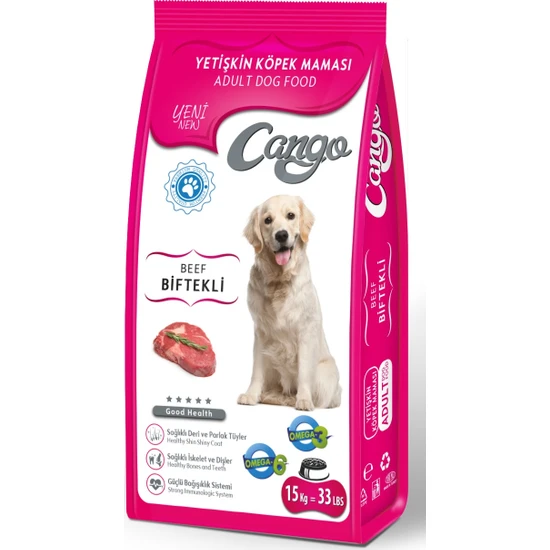 Cango Yetişkin Köpek Maması Biftekli 15 Kg