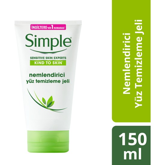 Simple Kind To Skin Multivitamin (E & B5) İçeren Nemlendirici Yüz Temizleme Jeli 150 Ml