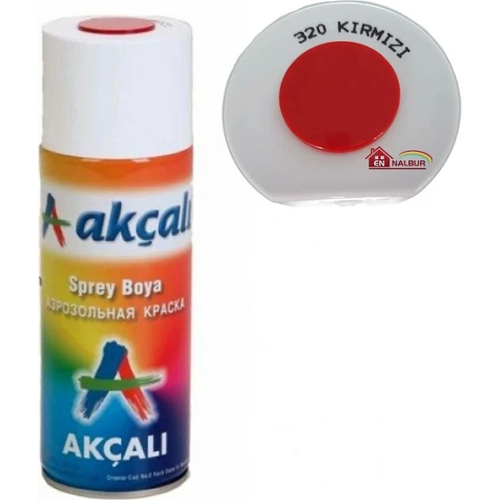 Akçalı Sprey Boya 400 ml 320 Kırmızı