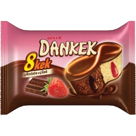 Ülker Dankek 8 Kek Çikolatalı Çilekli 55gr 4�Lü Set Fiyatı