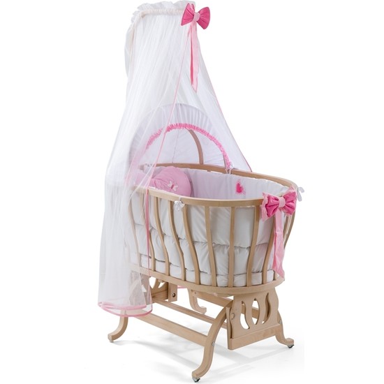 Heyner Ahşap Organik Anne Yanı Beşik Lüx Sepet Beşik Bebek Fiyatı