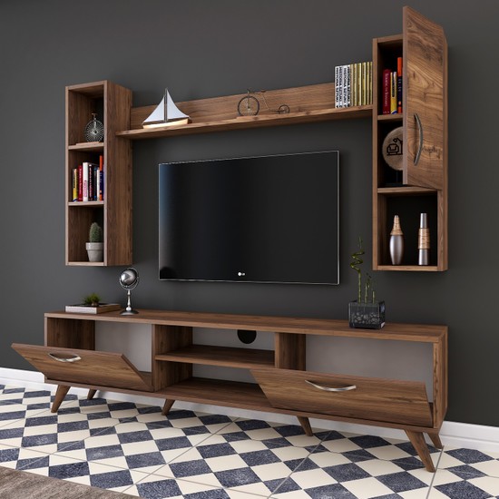 Rani A9 Duvar Raflı Kitaplıklı Tv Ünitesi Duvara Monte Fiyatı Rani A9 Duvar Raflı Kitaplıklı Tv Ünitesi Duvara Monte Fiyatı