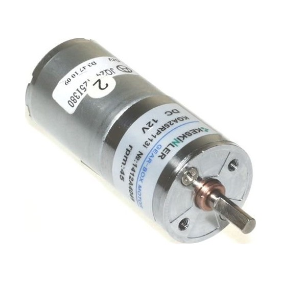 Keskinler 12V 45Rpm 25mm Redüktörlü Dc Motor Fiyatı