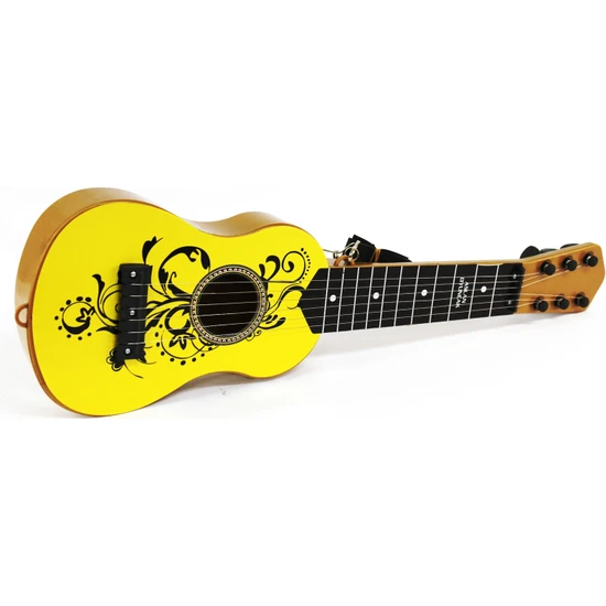 Aslan Oyuncak İspanyol Gitar Sarı Renk Müzik Aleti