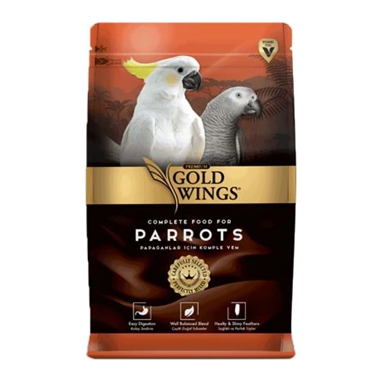 Gold Wings Premium Papağan Yemi 1 Kg
