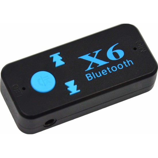 Case 4U Bluetooth Müzik Alıcısı 3.5 mm Aux Adaptör Araç Kiti 3in1 - Cyber AN-6999 X6