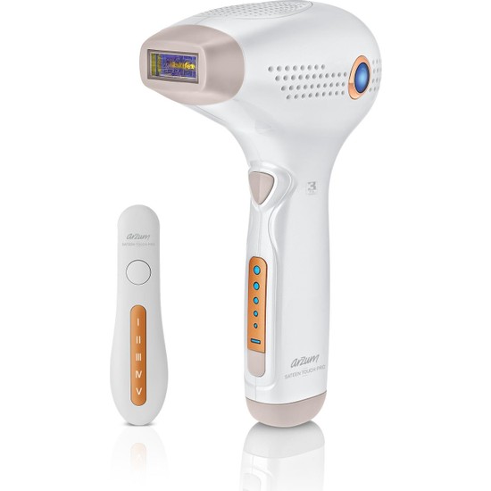 Arzum AR5050 Sateen Touch Pro Beyaz IPL Tüy Alma Sistemi Cilt Temas Sensörü ile Gelişmiş Özellikler