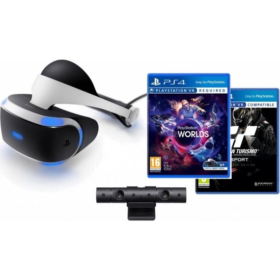Sony PlayStation VR + PS4 Camera + VR Worlds + Gran Turismo Fiyatı