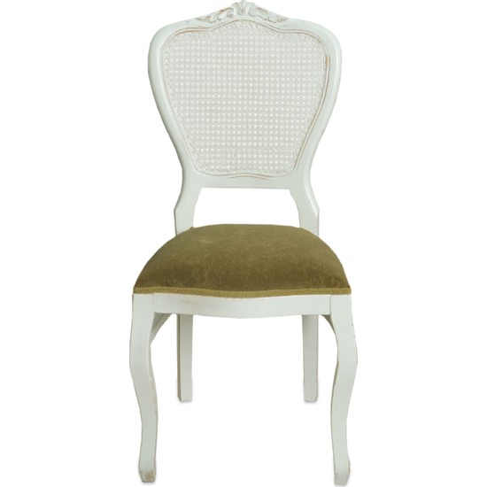 Asedia Hazeran Eskitme BeyazKüf Yeşil Sandalye Fiyatı