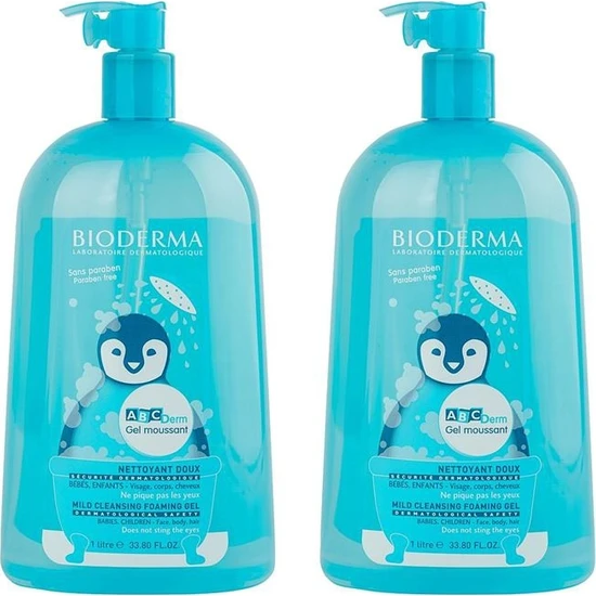 Bioderma ABCDerm Foaming Cleanser Şampuan 2'li