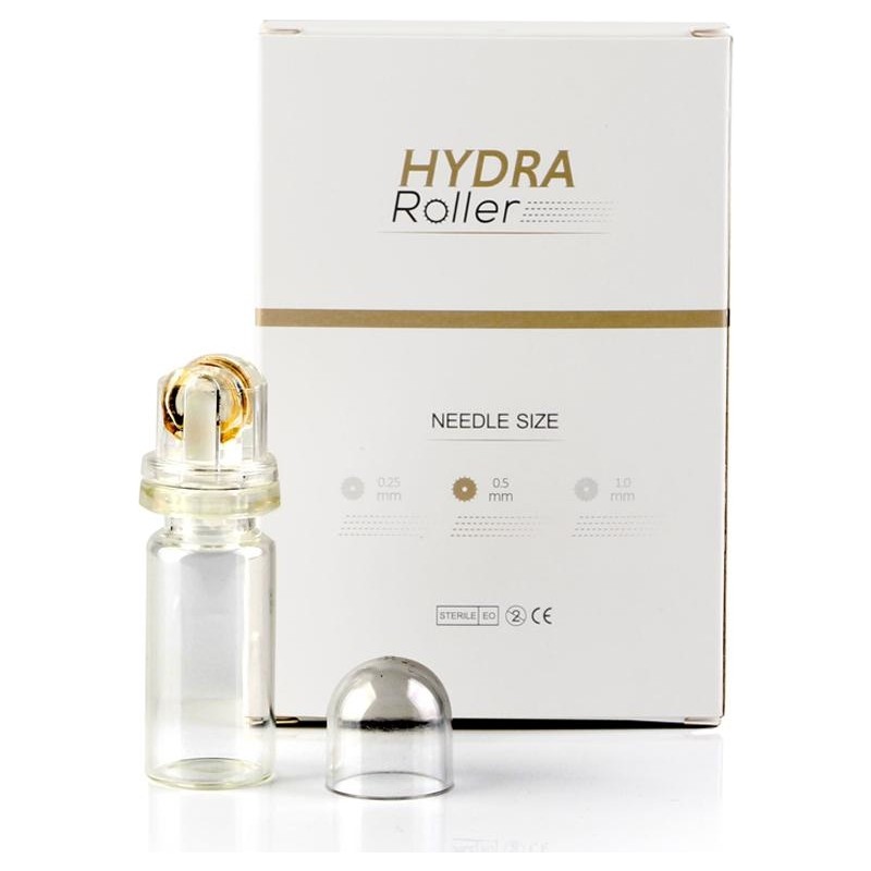 Hydra Roller Serum Ve Ampul Uygulayıcı Aplikatör Dermaroller, 20 Altın İğneli 0.25 mm