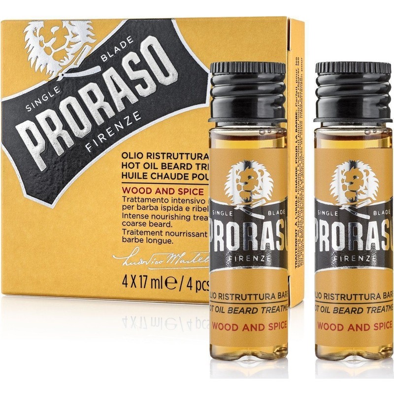 Proraso Sakal Bakım Yağı Sıcak Uygulama 4x17 ml