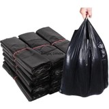 İhtiyaç Limanı Siyah Battal Boy Poşet 40X75 cm Hışır Atlet Alışveriş Çöp Poşeti Torbası 5 kg