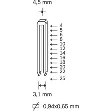 Tipo 6 mm Tipo 106 Ag Zımba Teli 1 Pkt