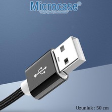 Microcase Yüksek Hızlı USB 2.0 Örgülü Uzatma Kablosu - 50 cm AL2860