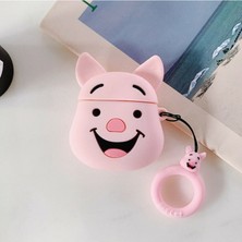 Bipower Bipower Airpods 1-2. Nesil Uyumlu Piglet Pembe