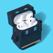 Bipower Bipower Airpods 1-2. Nesil Uyumlu Robo Flat Siyah