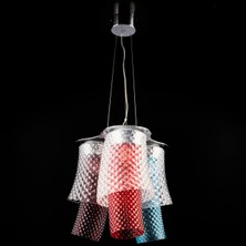 Bahar Aydınlatma Renkli Cam Tasarım Sarkıt - 4695