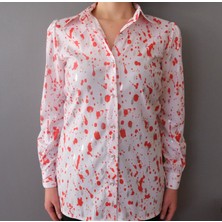 Deseo Boutique Kadın Kırmızı Detaylı Şık Gömlek