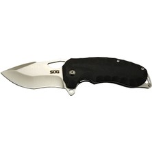 Sog Kiku Xr 6986 Bk Siyah Kamp Çakı 18CM - Yarı Otomatik, Kemerlikli, Kutulu