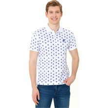 U.S. Polo Assn. Erkek T-Shirt 6141358755 Beyaz