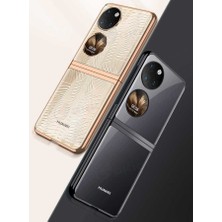 MTK Moveteck Huawei P50 6.5inç Uyumlu Kılıf Katlanabilir Metal Kıpta Kapak Full Kaplar Mükemmel Kalıp