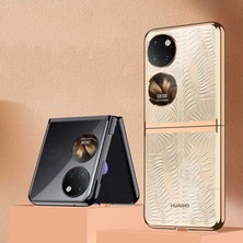 MTK Moveteck Huawei P50 6.5inç Uyumlu Kılıf Katlanabilir Metal Kıpta Kapak Full Kaplar Mükemmel Kalıp