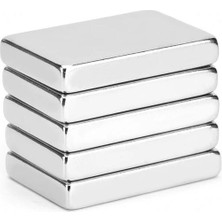 Mıknatıs Avm 30X20X5 mm Neodyum Dikdörtgen Güçlü Mıknatıs (5 Adet Set)