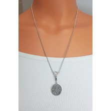 Tonstyle TS001739 Yous Les Jours (Gündelik) - Gecenin Yayı 925 Ayar Gümüş Tasarım Kadın Kolye 45 cm