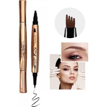 Roesia Rose Cosmetics Çift Taraflı Kalıcı Kaş Kalemi & Kalem Eyeliner Kahverengi