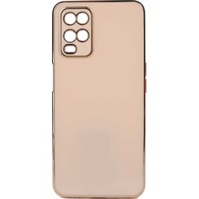 noktaks - Oppo A54 4G - Kılıf Parlak Renkli Bark Silikon Kapak - Rose Gold