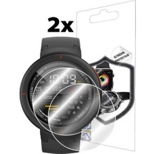 Ecr Tüm Yuvarlak Camlı Saatler İÇIN(41MM) Hd Esnek Nano Ekran Koruyucu (2 Adet)