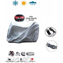 Wovex Yamaha X-Max 250 Motosiklet Brandası Topcase Arka Çanta Uyumlu Branda.örtü
