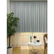 Evdepo Home Kullanıma Hazır 1/2 Seyrek Pile Tül Perde Tek Kanat - Ekru 100 x 250 cm