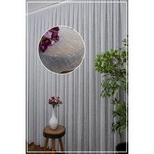 Evdepo Home Kullanıma Hazır 1/2,5 Normal Pile Tül Perde Tek Kanat - Ekru 100 x 270 cm