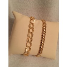 Bers Aksesuar Kadın Altın Kaplama Kararmaz Kombin Bileklik