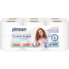 Pinson Professional Pinson Standart Mini Içten Çekmeli Tuvalet Kağıdı 12'li 80 mt