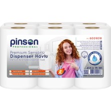 Pinson Professional Pinson Premium Sensörlü Dispenser Havlu 21 cm 6'lı 150 mt