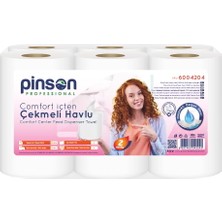 Pinson Professional Pinson Comfort Içten Çekmeli Dispenser Havlu 6'lı 72 mt