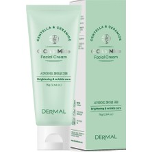 Dermal Cıca x Mide Facial Cream Centella Asiatica ve Seramid Özlü Aydınlatıcı ve  Bakımı Yüz Kremi 75 ml
