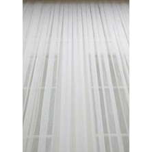 Evdepo Home Kullanıma Hazır Ekstraforlu Pilesiz Tül Perde Tek Kanat - Ekru 100 x 260 cm