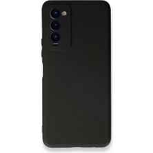 Smcase Tecno Camon 18T Kılıf Mat Kamera Korumalı Premier Mat Silikon Siyah